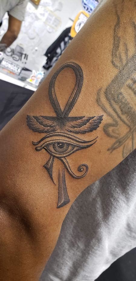 ankh and horus tattoo.